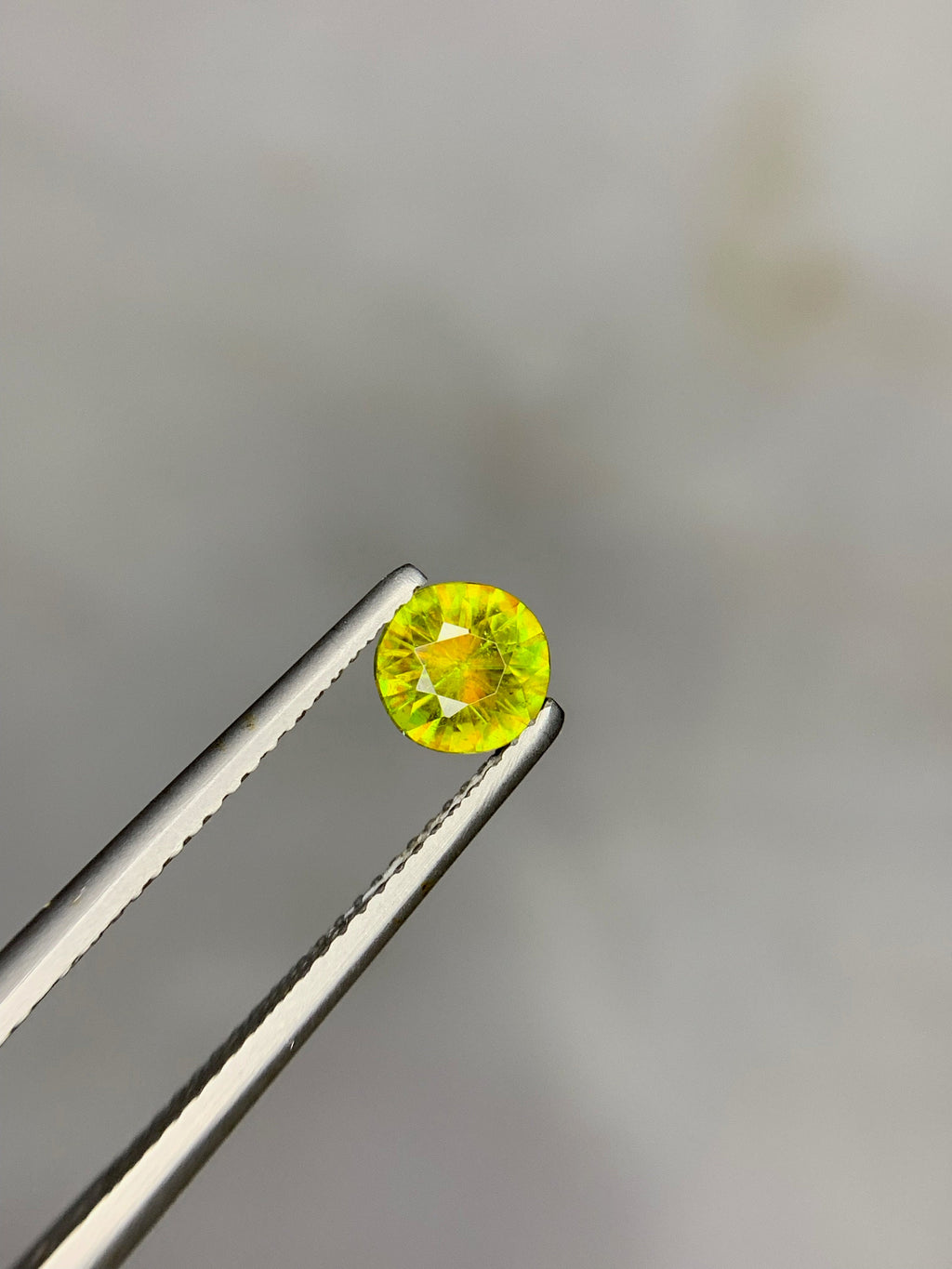 0.75 Carat Natural Chrome Sphene Loose Gemstone: Nugget Green Sparkle