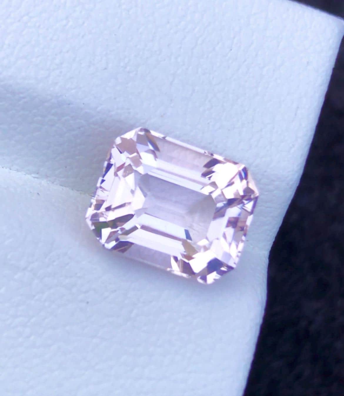 Pink Morganite 4.15ct Emerald Cut Loose Gemstone – Skardu Pakistan