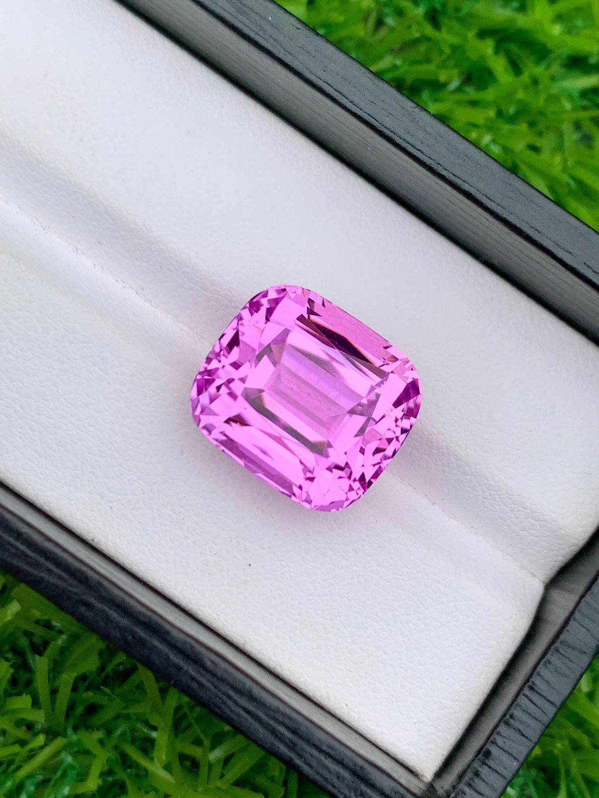 Natural Pink Kunzite Gemstone: 23.30 CT Cushion Cut, Afghanistan