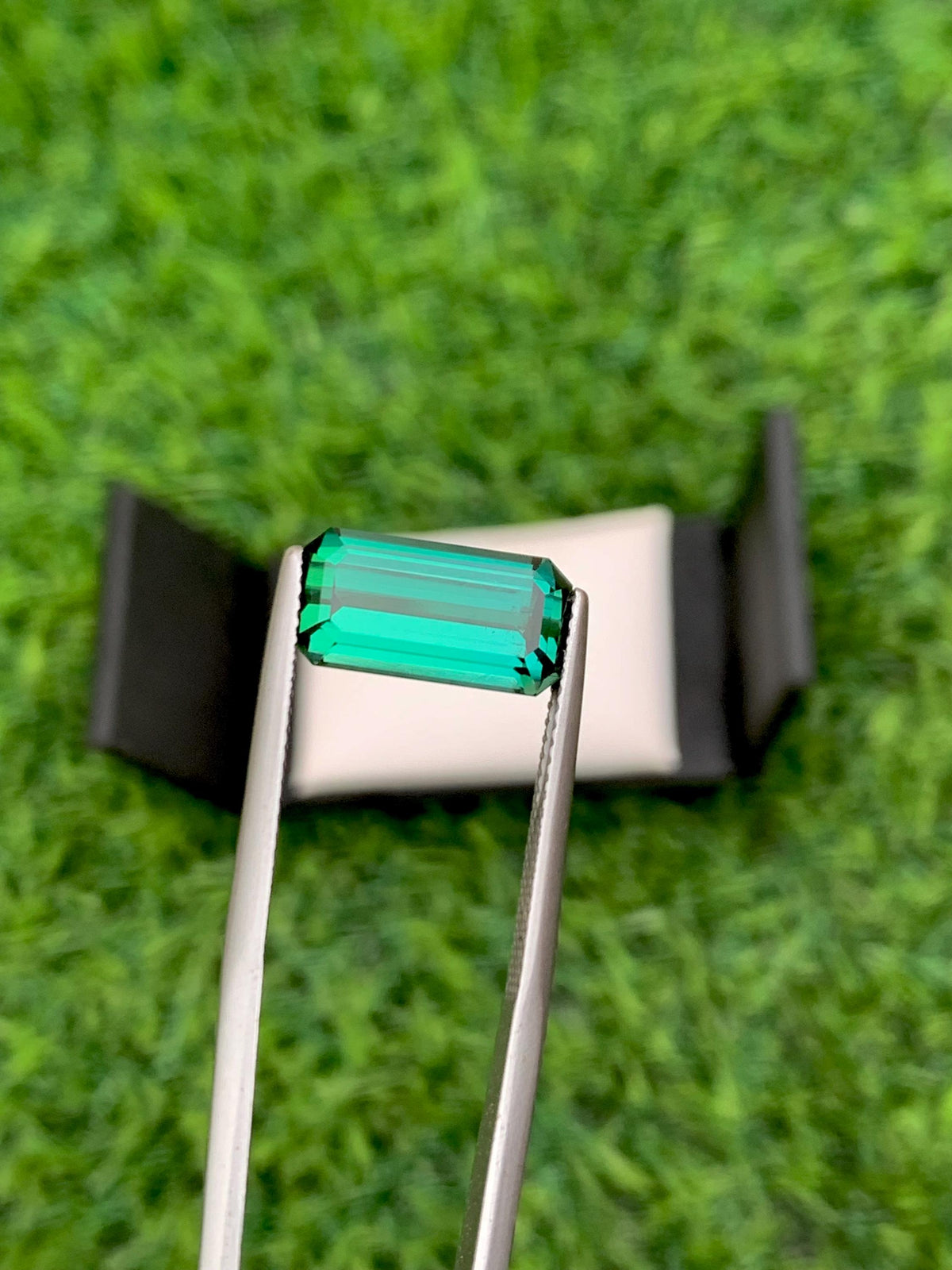 Bluish Green Tourmaline Gemstone: Emerald Cut, 5.60 CT, Afghanistan Origin