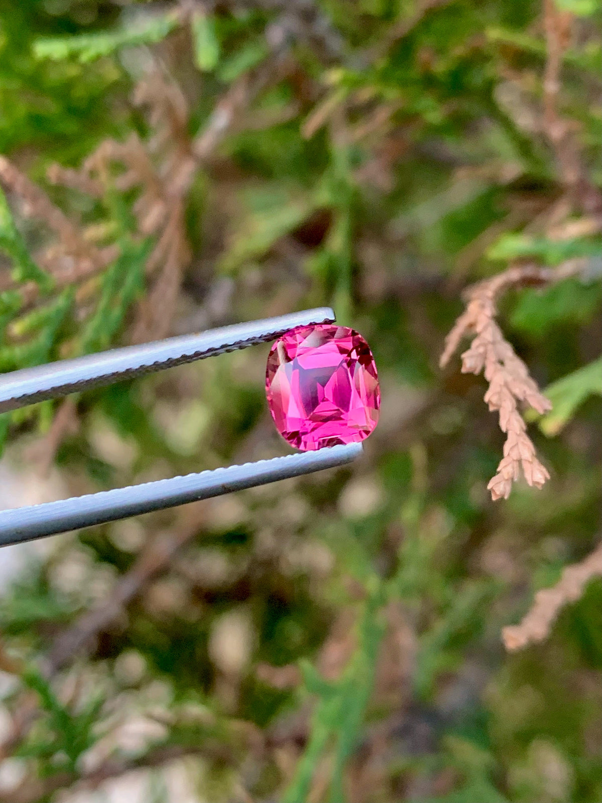 Natural Pink Tourmaline Gemstone: 2.00 CT Cushion Cut, Afghanistan Origin