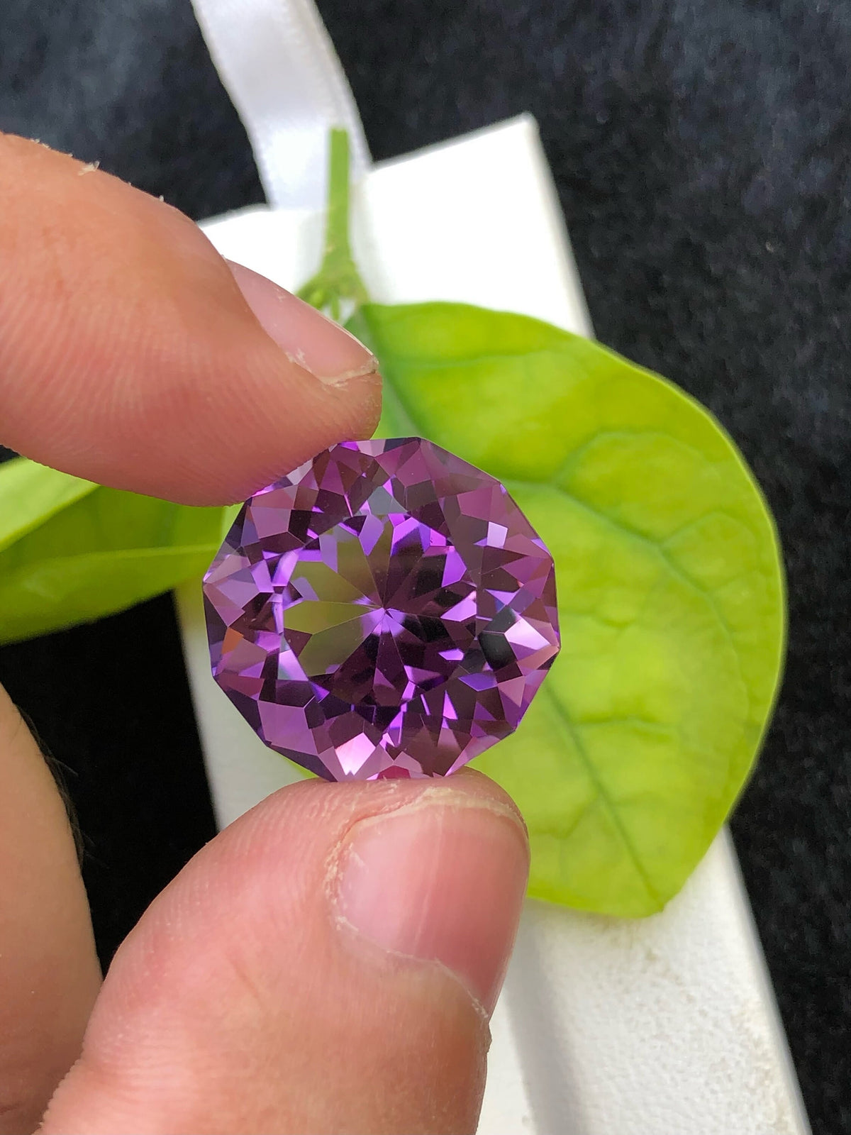 Deep Purple Amethyst Gemstone: Fancy Cut, 20.60 CT Loose Stone