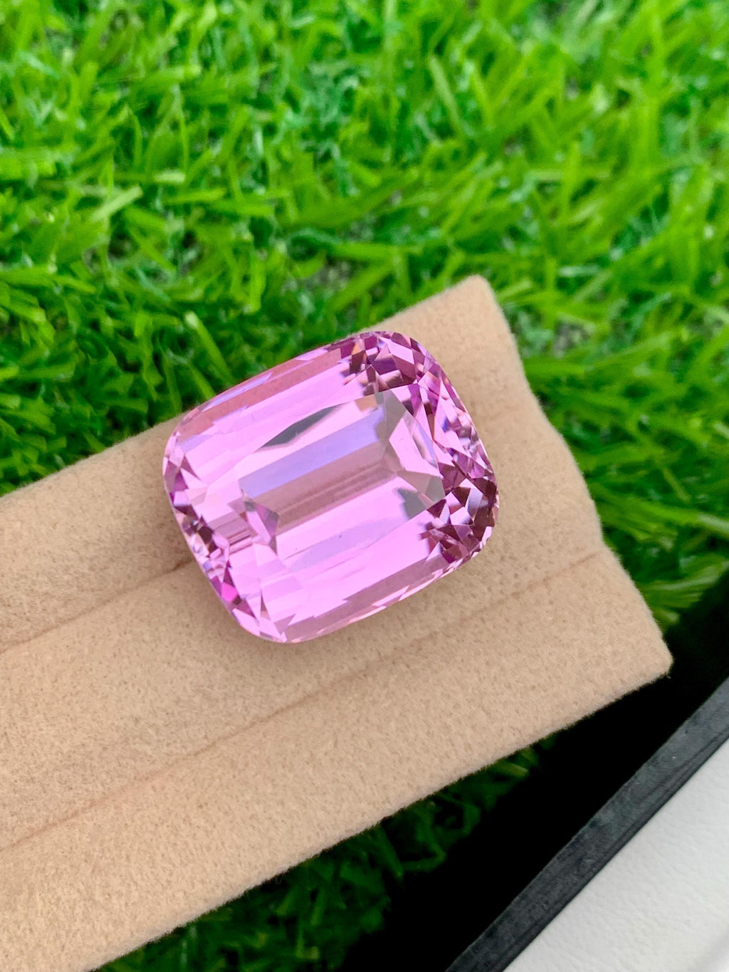 Deep Pink Kunzite Gemstone: 42.55 CT Cushion Cut, Afghanistan Origin