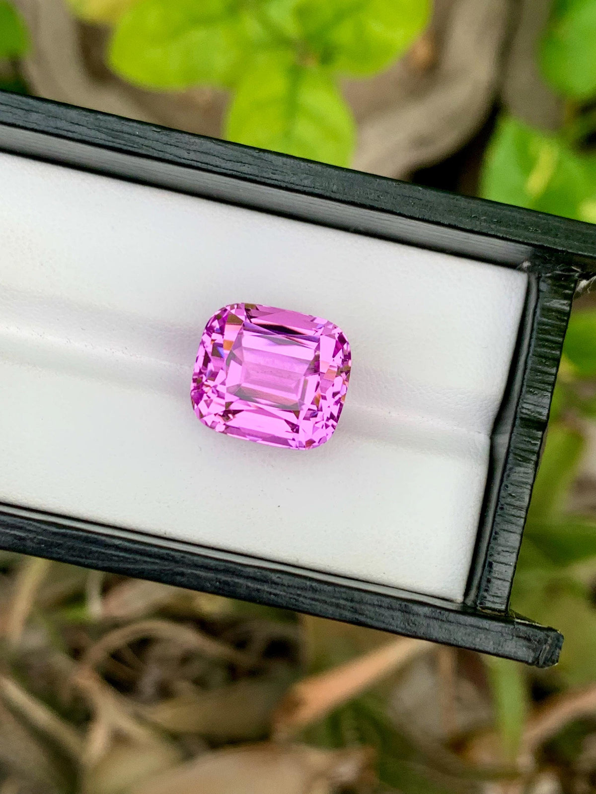 Natural Pink Kunzite Gemstone: 23.30 CT Cushion Cut, Afghanistan