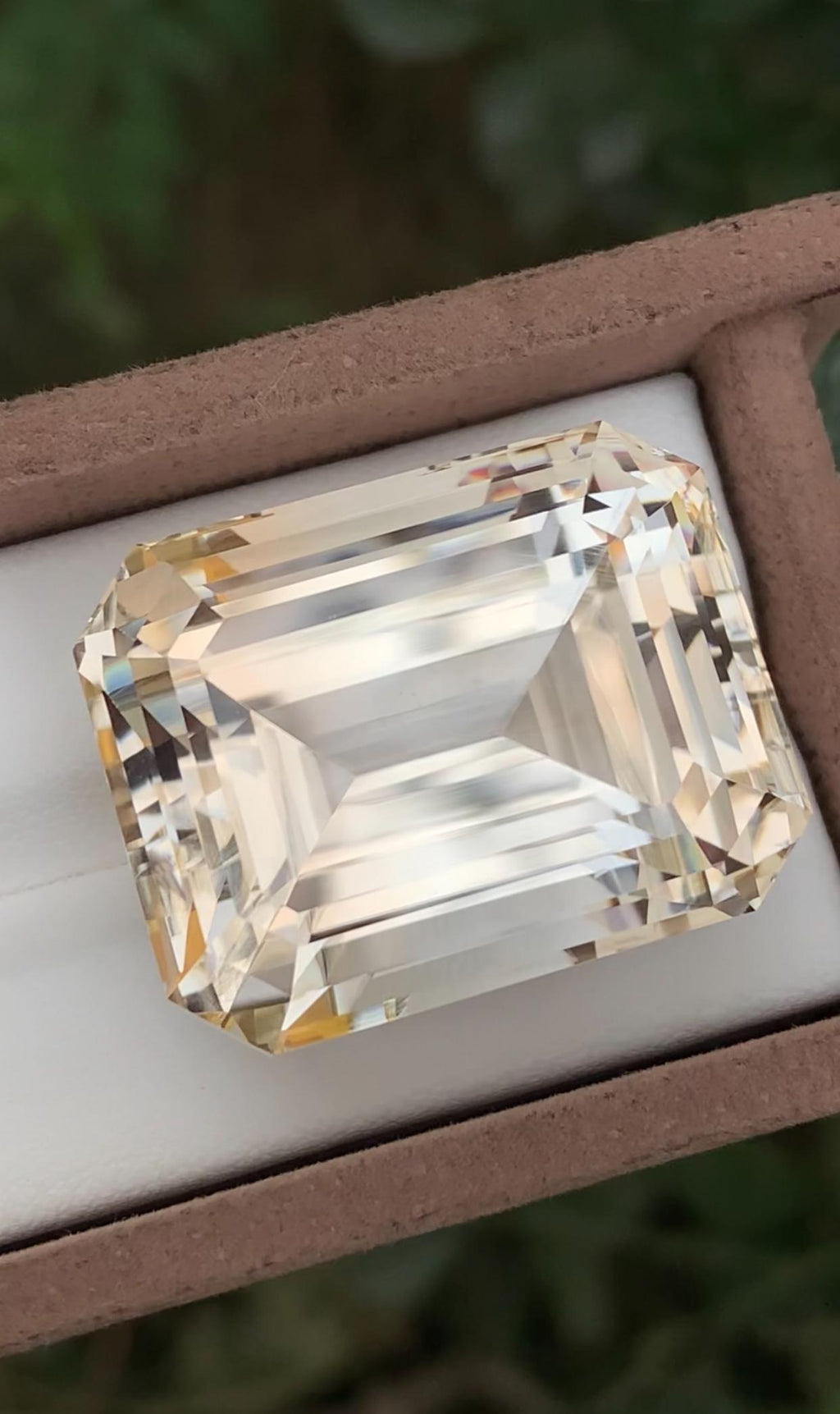 Unheated Imperial Topaz Gemstone: 126 CT Natural Yellow Cushion Cut Stone