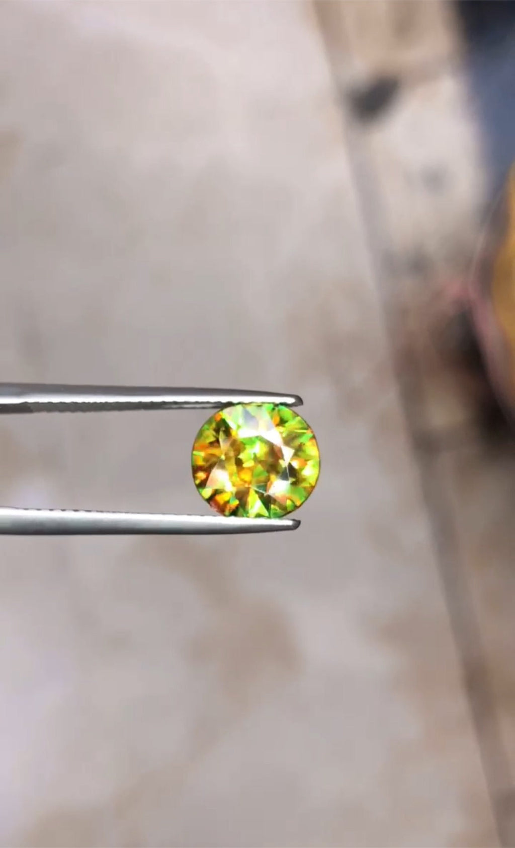 1.80 Carat Nugget Green Chrome Sphene Gemstone: Natural Loose Stone