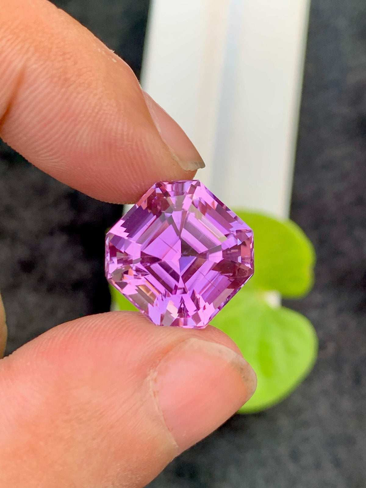 Deep Pink Kunzite Gemstone: 16.70 CT Flawless Ascher Cut