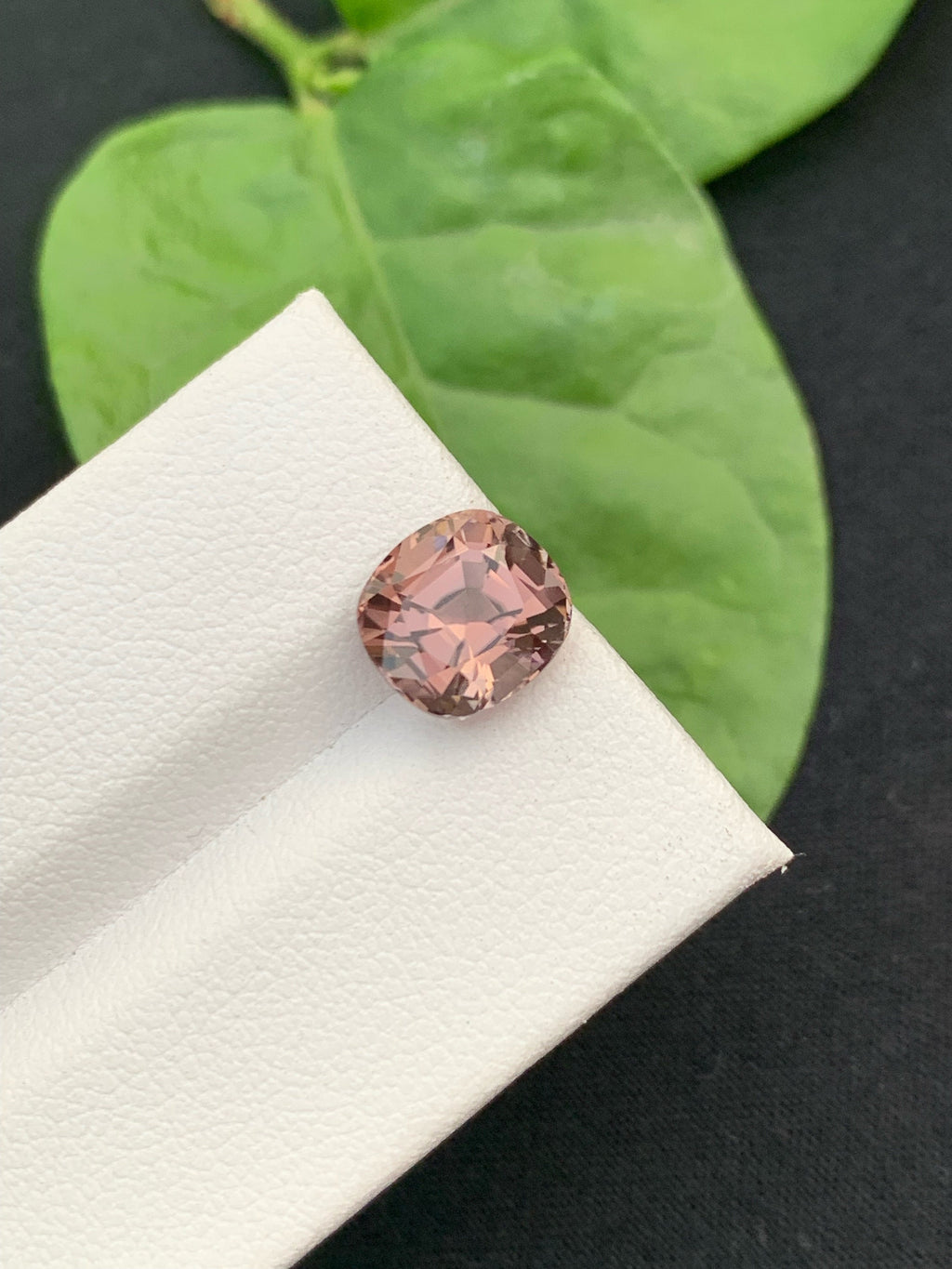 Peach Pink Tourmaline Gemstone: 3.10 CT Cushion Cut, Afghanistan