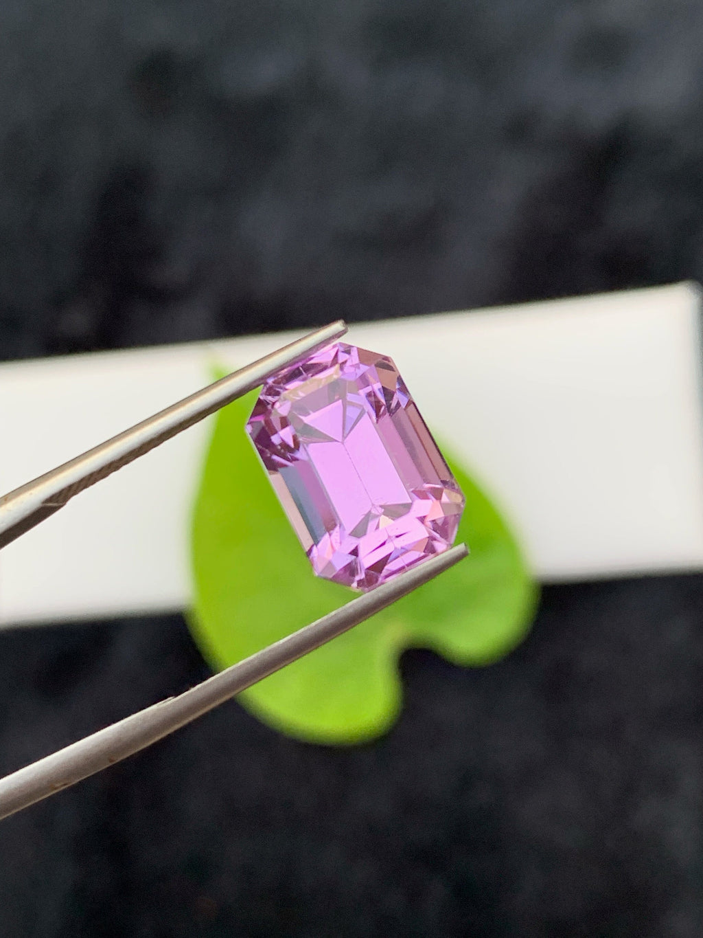 Violet Pink Kunzite Gemstone: 7.30 CT Emerald Cut, Afghanistan Origin
