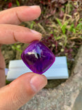 Deep Purple Amethyst Sugarloaf Cabochon: 83.90 Carat Gemstone