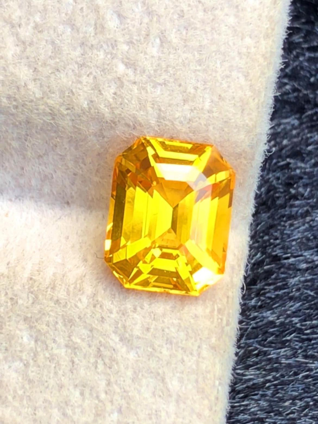 Yellow Sapphire 1.56ct Emerald Cut – Vibrant Gem from Sri Lanka
