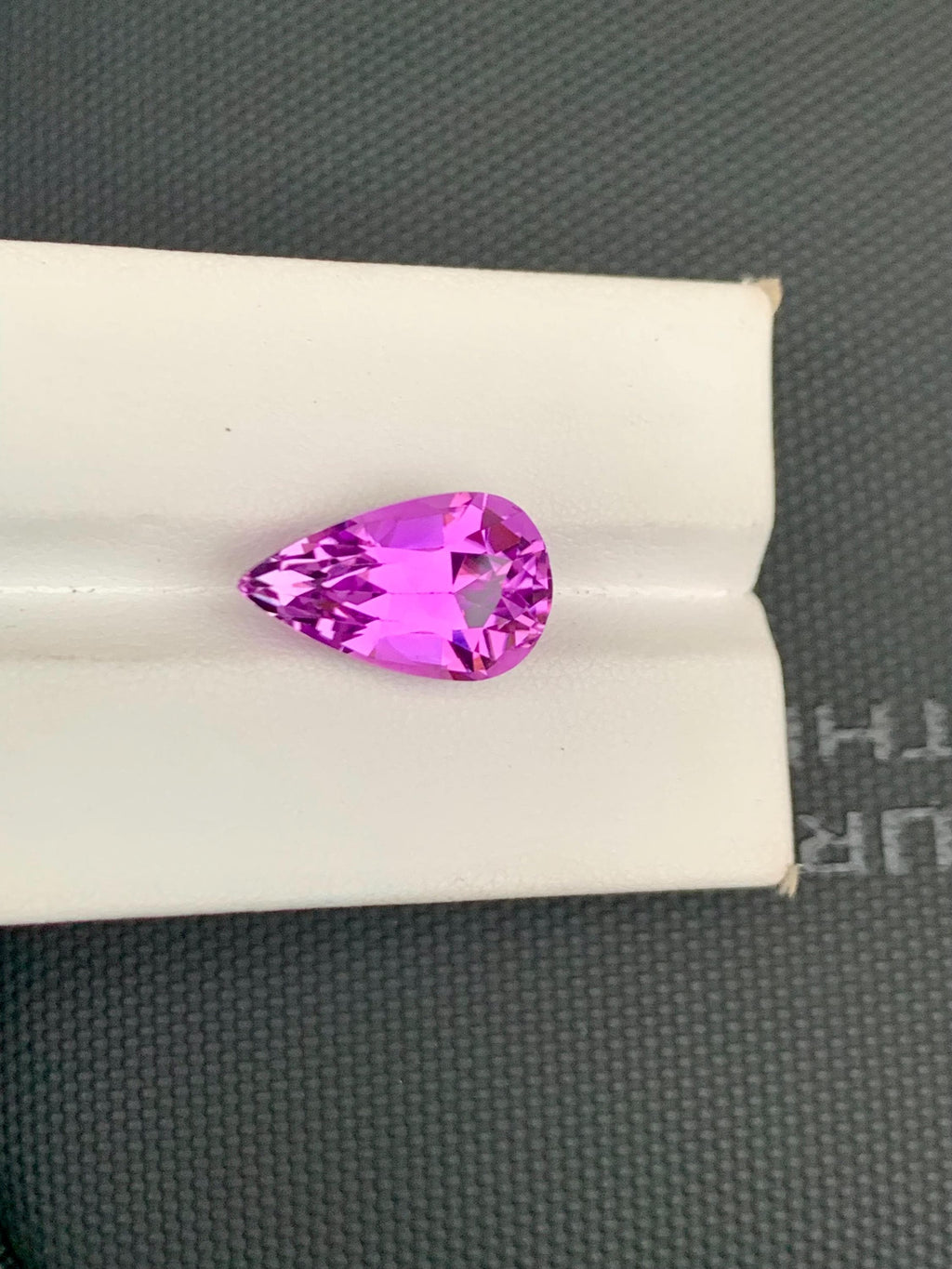 Deep Pink Kunzite Gemstone: Faceted Pear Cut, October Birthstone, 11.67 CT