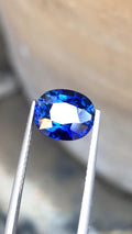 Royal Blue Sapphire Gemstone: 3.05 CT Cushion Cut, Certified