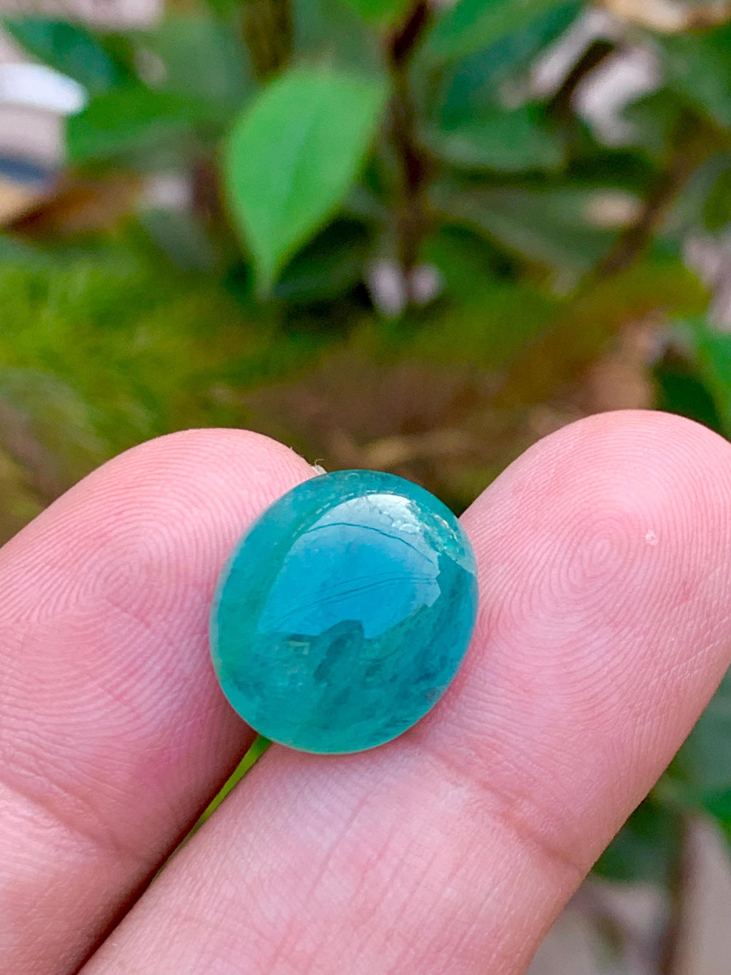 Grandidierite Cabochon: Rare Bluish-Green Gemstone from Madagascar (11.80 CT