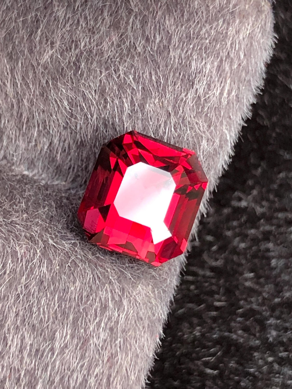 Rhodolite Garnet 3.05ct Emerald Cut Tanzania Gemstone