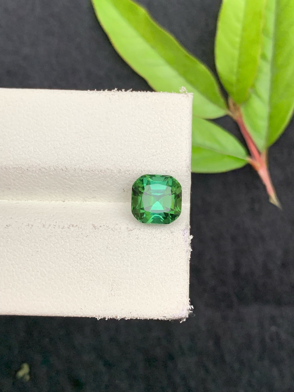Natural Blue Green Tourmaline Gemstone: Cushion Cut, Afghanistan Origin