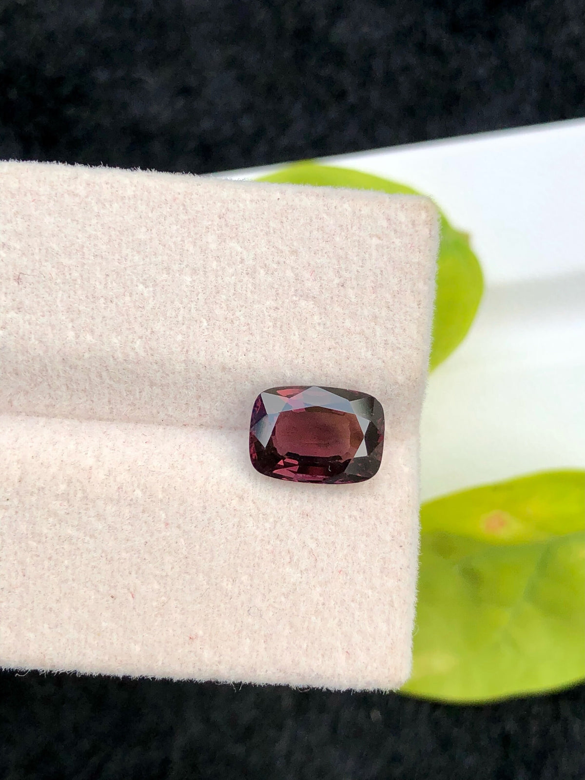 2.10 Carat Purple Spinel Gemstone: Natural Faceted Burma Stone (7x5x3 mm)