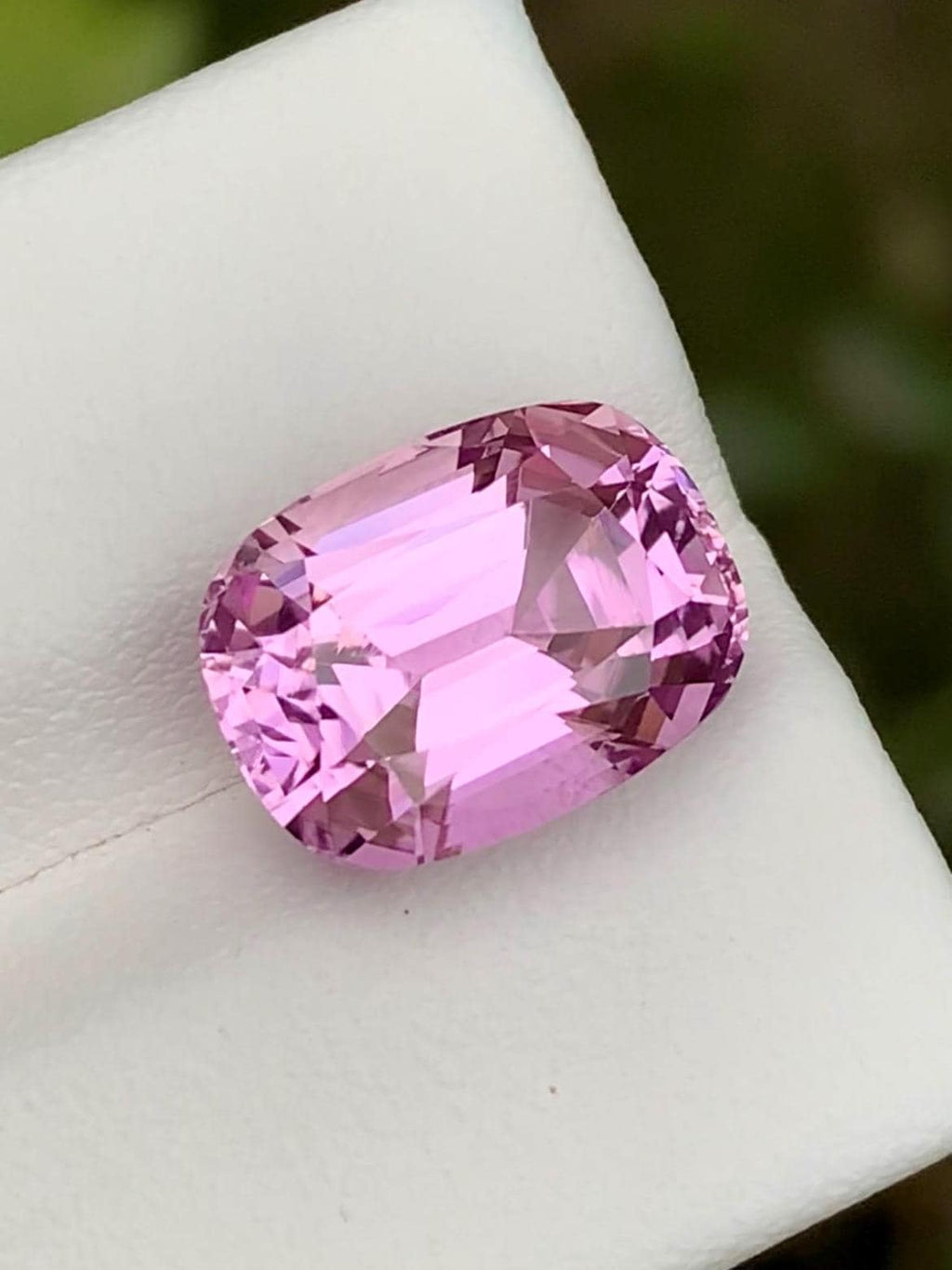 Pink Kunzite Gemstone: 8.05CT Faceted Emerald Cut From Nuristan Afghanistan