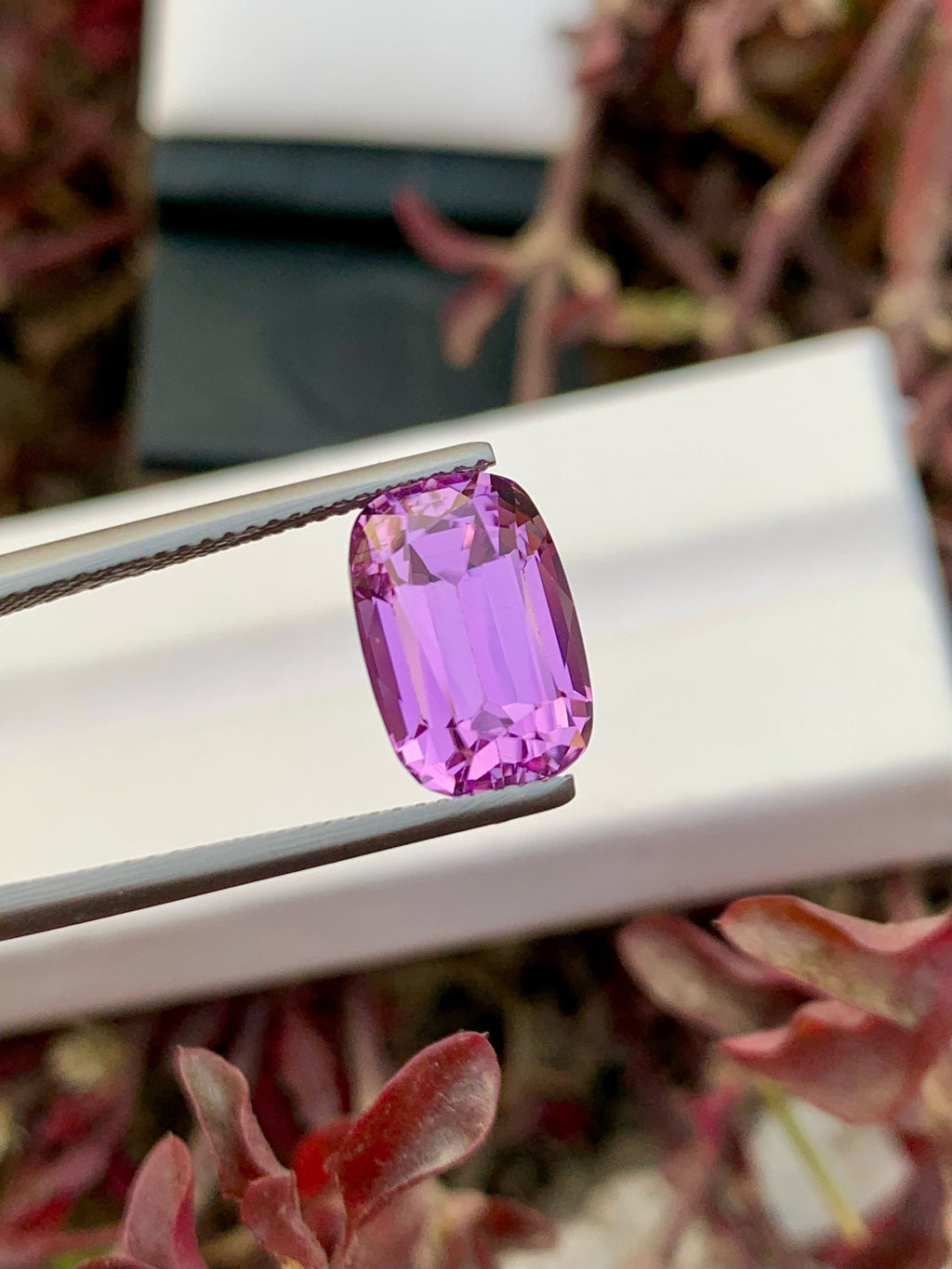 Deep Pink Kunzite Gemstone For Jewelry, Faceted Kunzite Stone, 6.55 CT