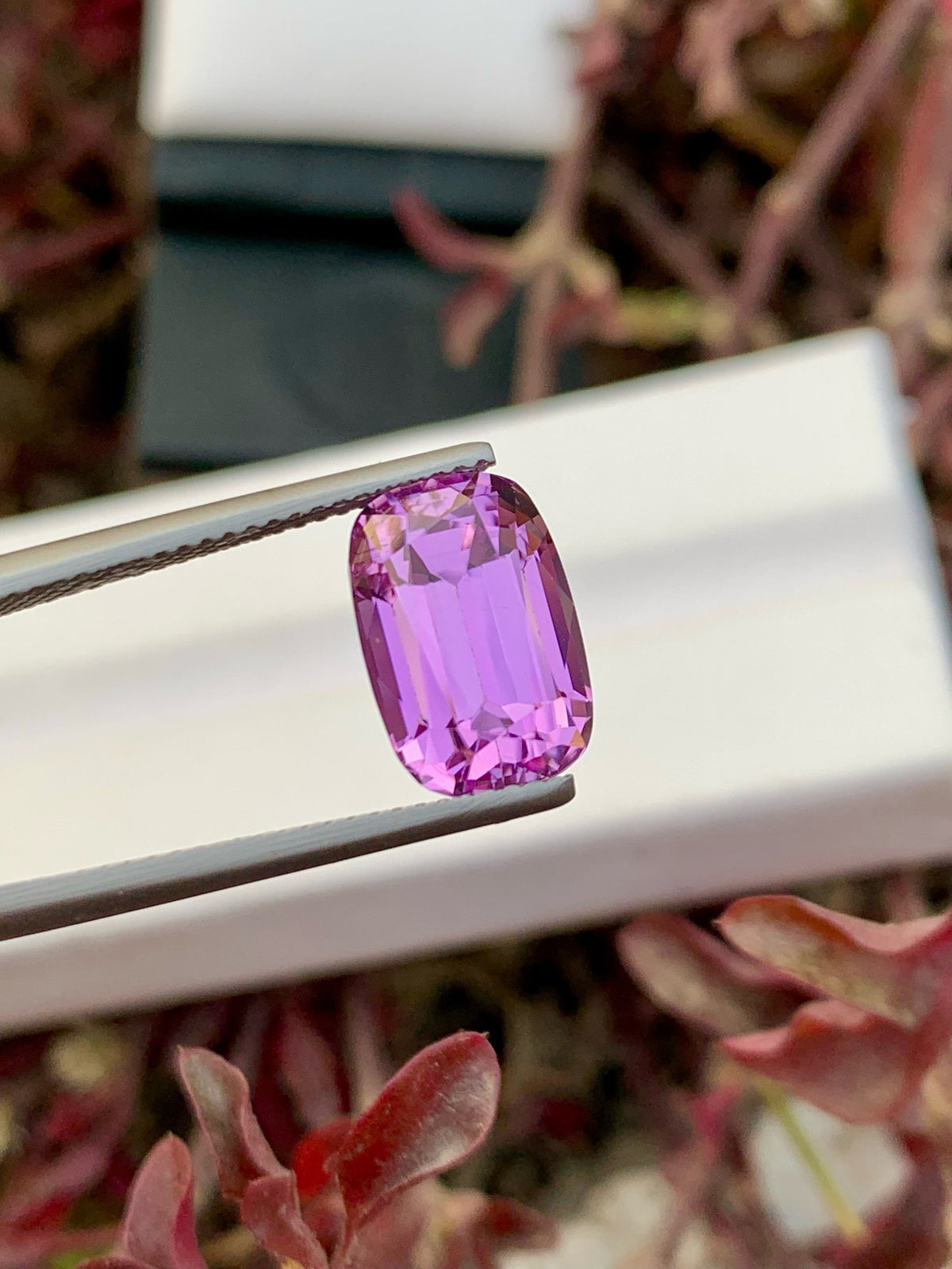 Deep Pink Kunzite Gemstone For Jewelry, Faceted Kunzite Stone, 6.55 CT