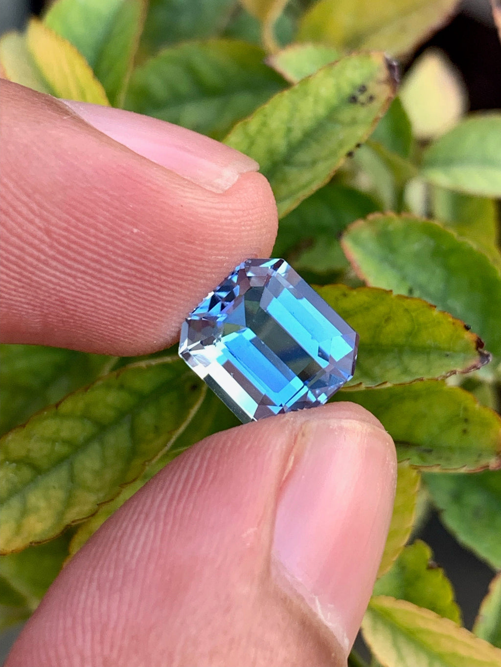Santa Maria Blue Aquamarine Gemstone: Emerald Cut, 3.30 Carats