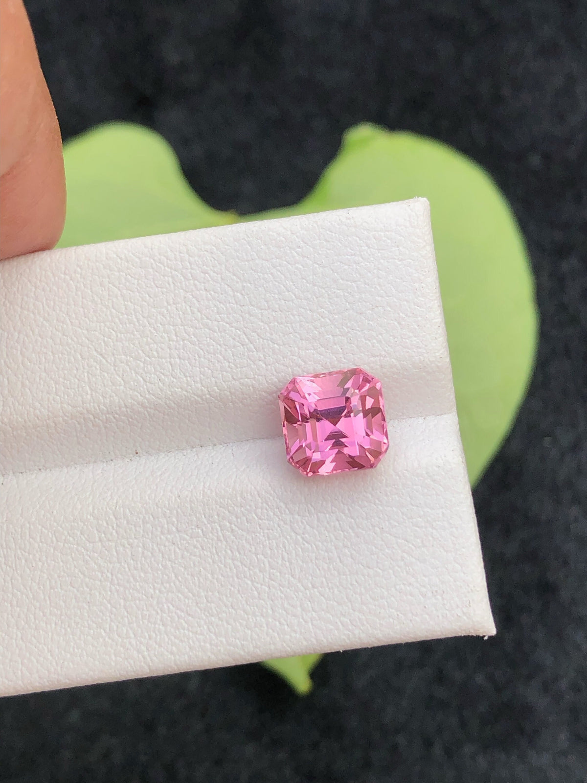Natural Pink Tourmaline Gemstone: 3 Carat Asscher Cut, Afghanistan