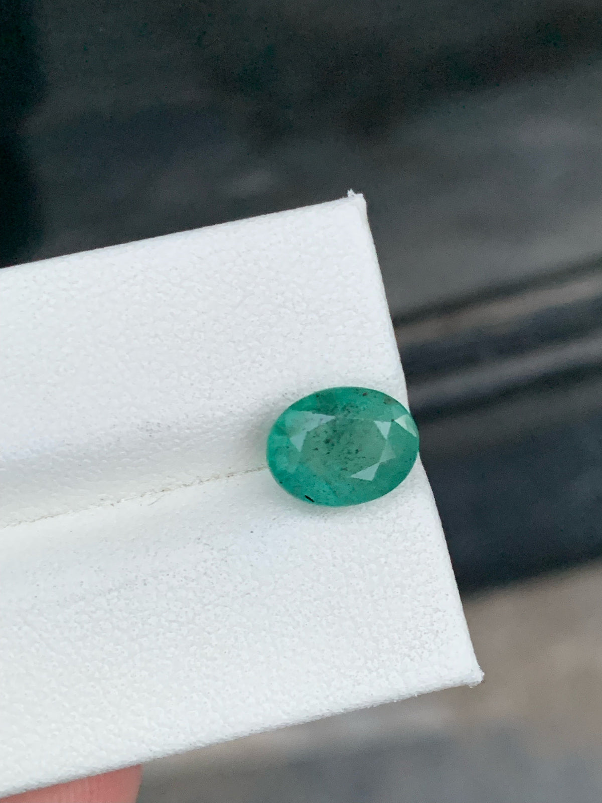 Zambia Emerald Gemstone: Natural Oval Cut, 2.90 CT Loose Stone