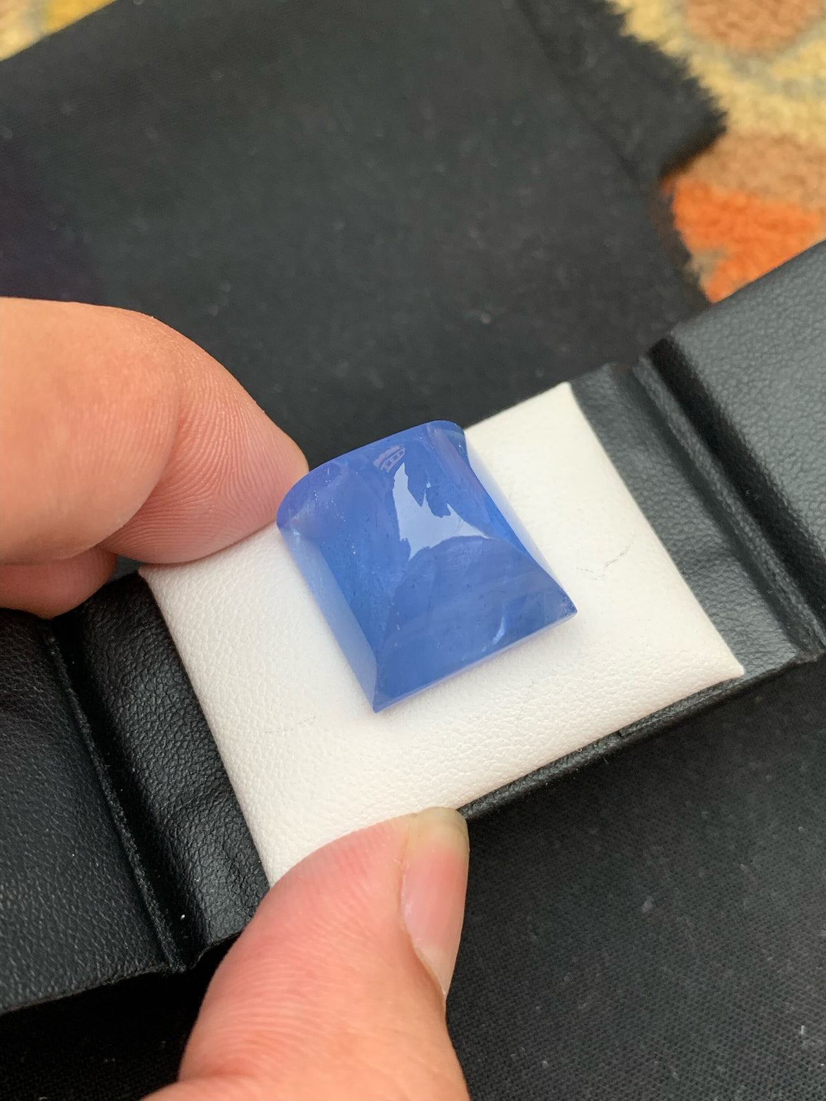 Santa Maria Aquamarine Cabochon: 40 Carat Sugarloaf Gemstone