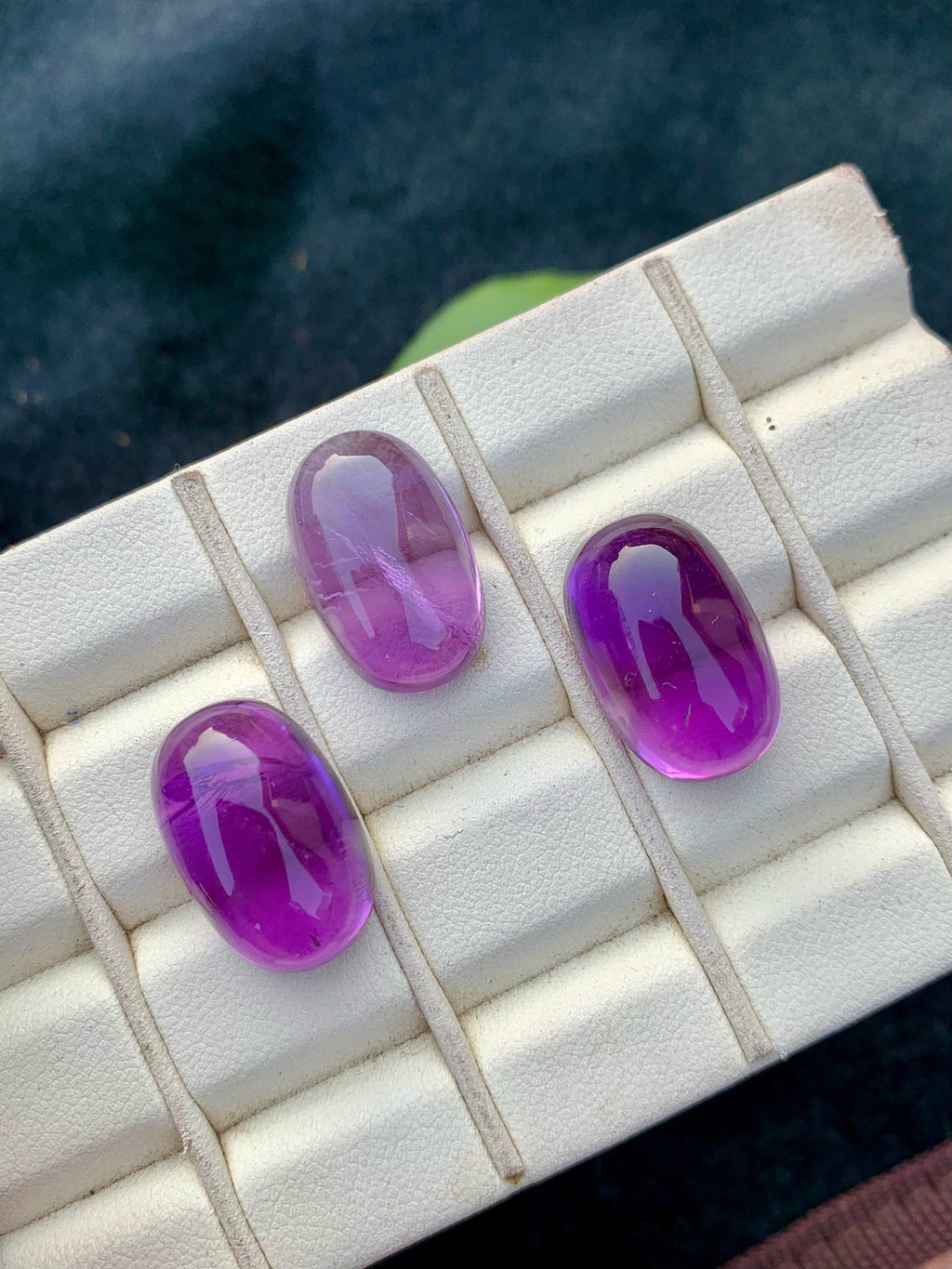Deep Purple Amethyst Sugarloaf Cabochon Lot - 49.15 Carat
