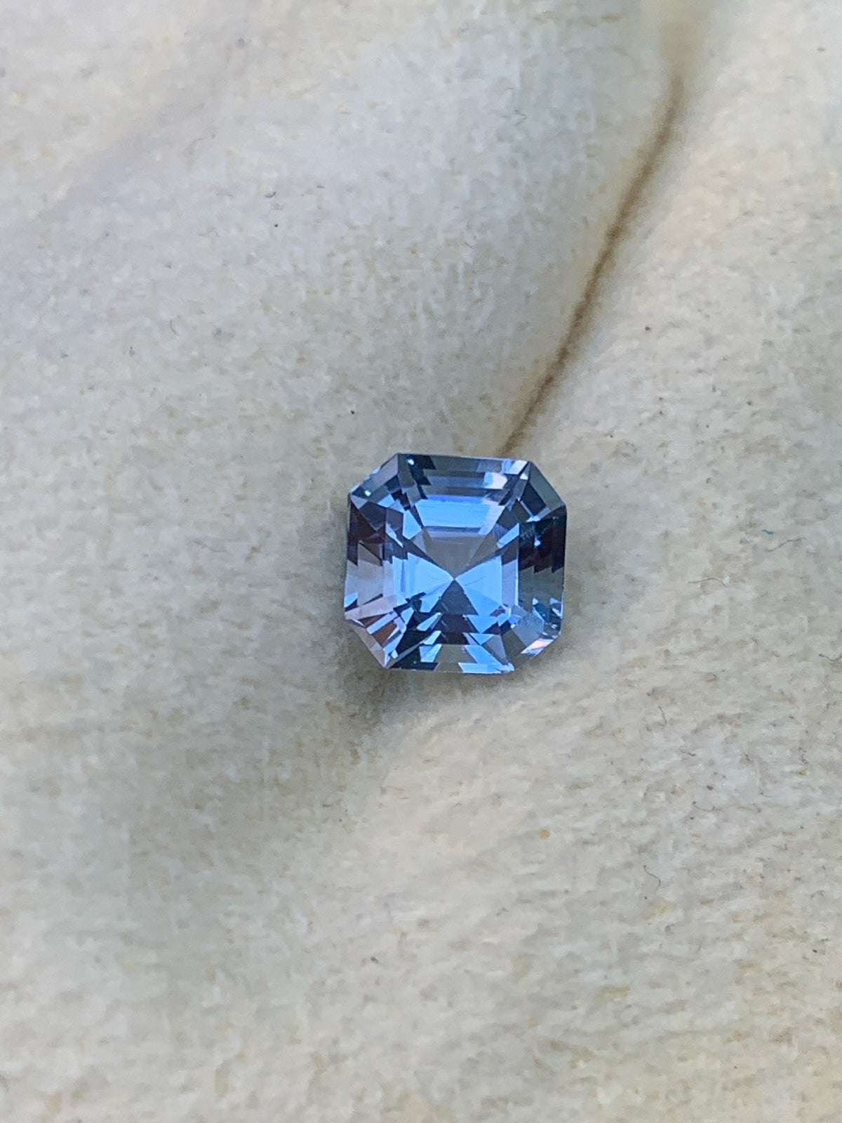Santa Maria Blue Aquamarine Gemstone: Asscher Cut, 2.95 Carats
