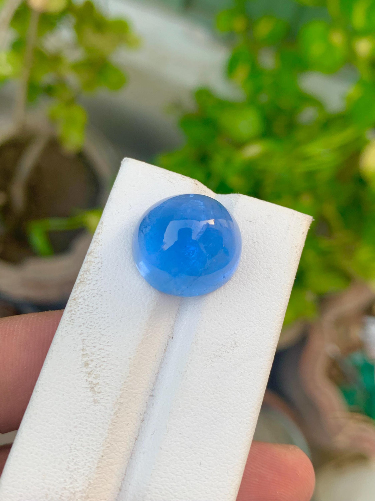 Santa Maria Aquamarine Cabochon: Deep Blue Gemstone, 22.60 CT