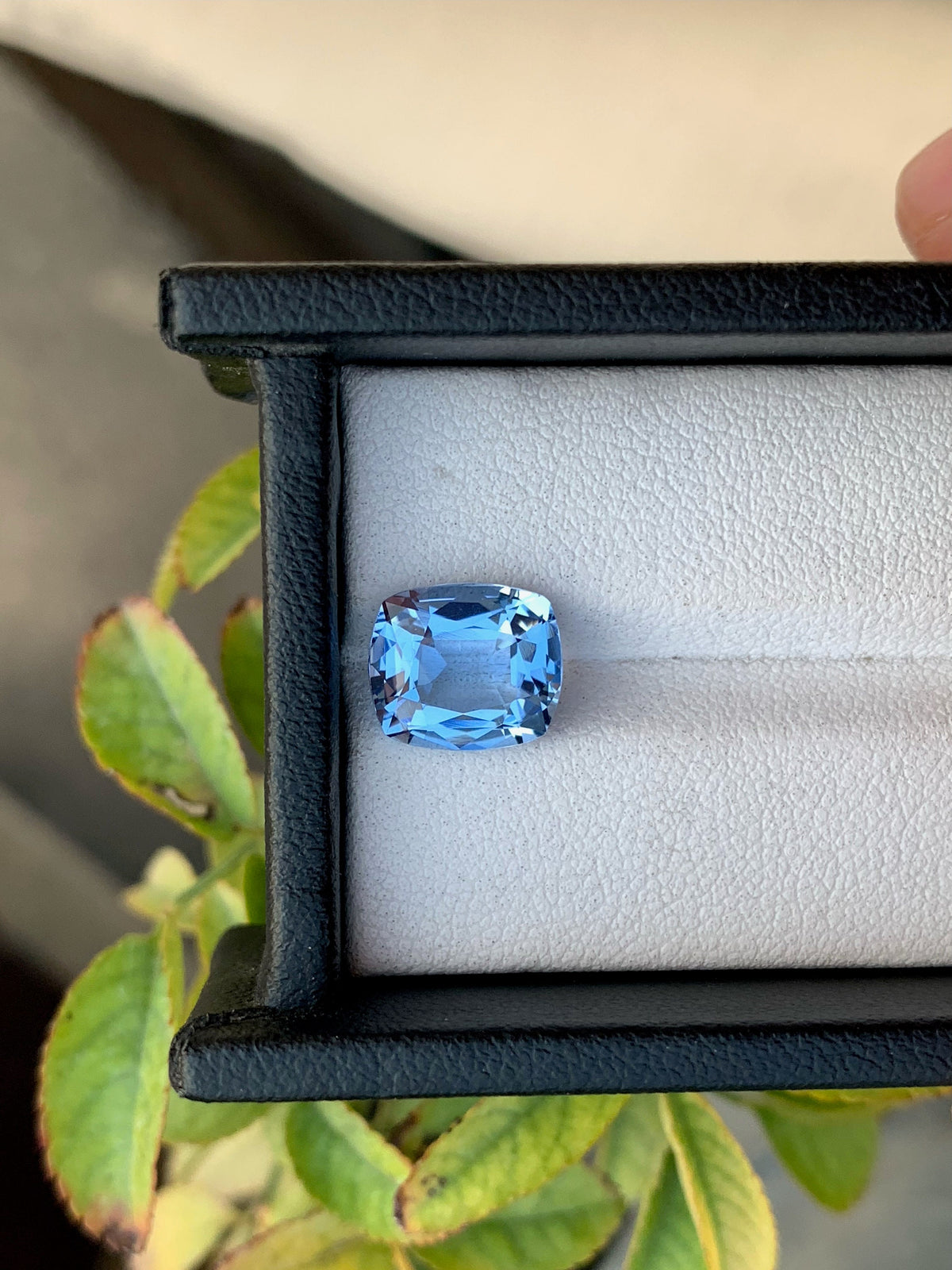 Santa Maria Blue Aquamarine Gemstone: Cushion Cut, 2.45 Carats