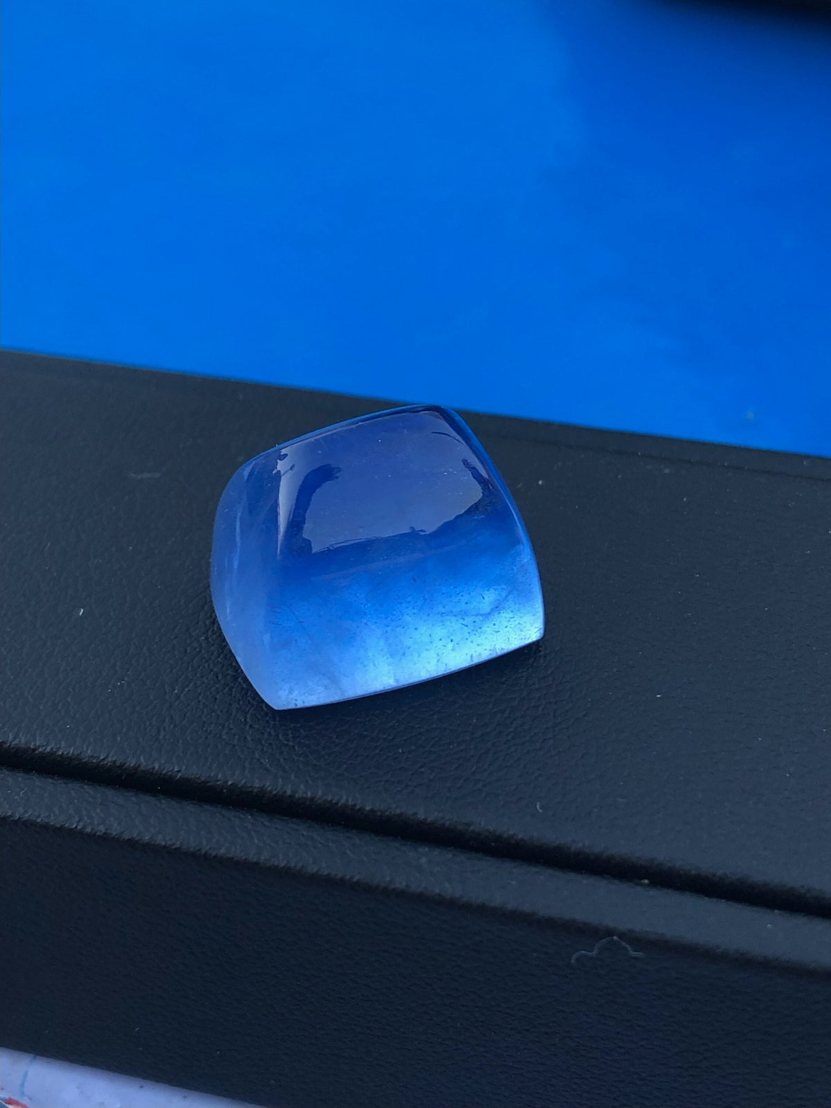 Santa Maria Aquamarine Cabochon: Deep Blue Sugarloaf Gemstone, 31 Carat