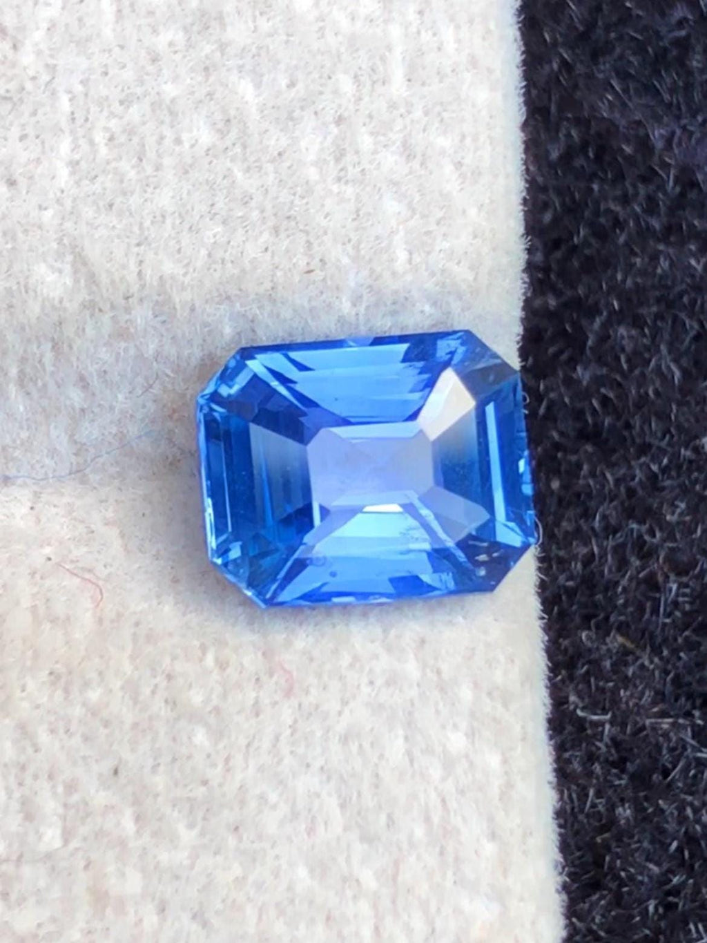 Blue Sapphire 1.54 Carat , Octagonal cut From Ceylon Sri Lanka With Certificate