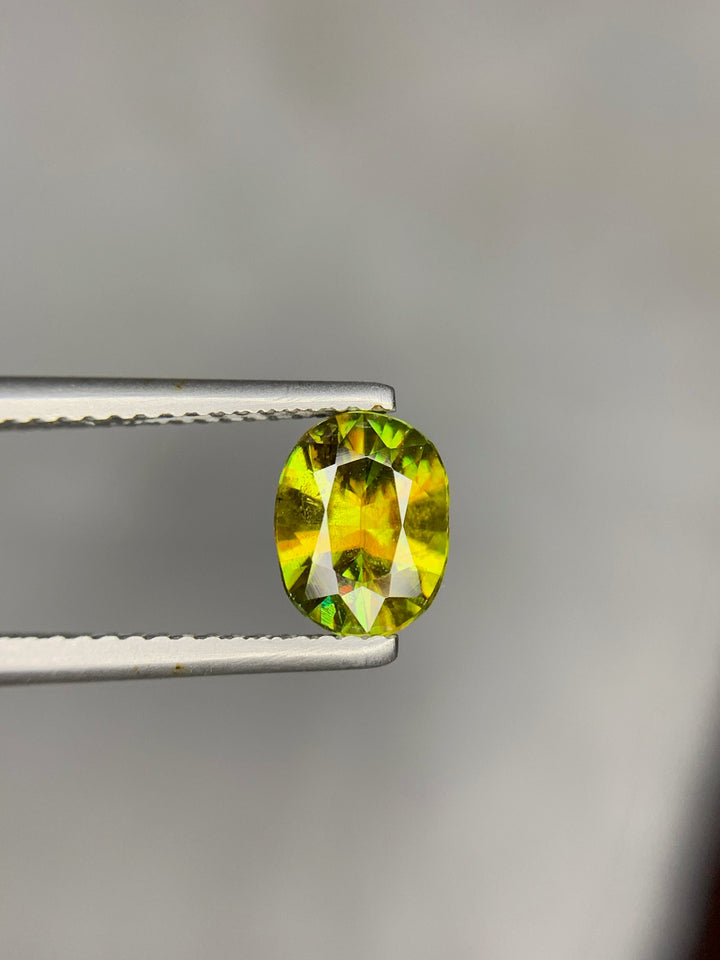 1.20 CT Oval Cut Sphene Gemstone: Himalayan Titanite Stone