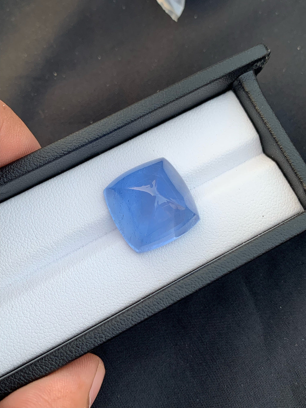 Santa Maria Aquamarine Cabochon: Deep Blue Gemstone, 28.35 CT