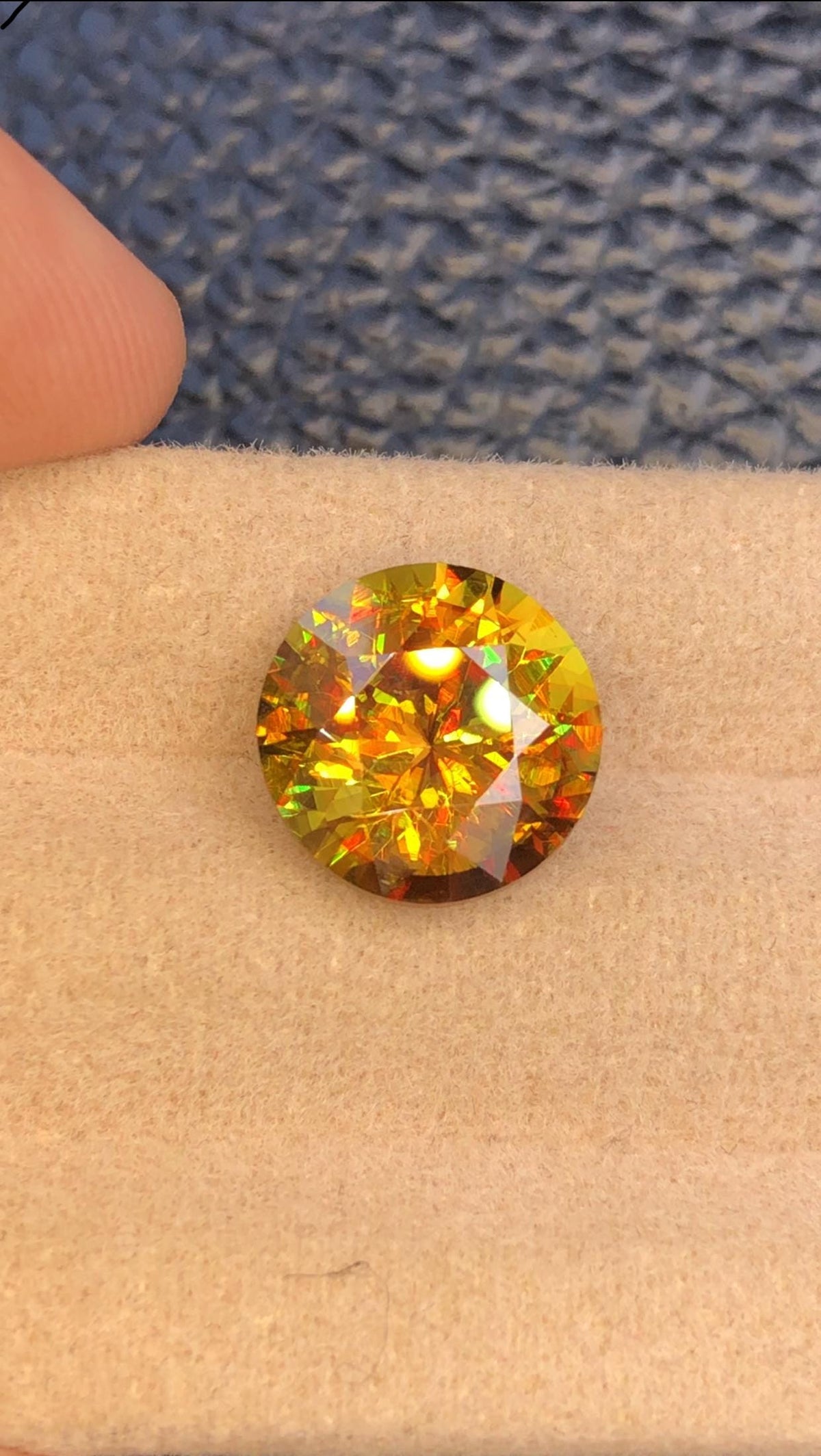 5.15 Carat Natural Nugget Orange Sphene Gemstone
