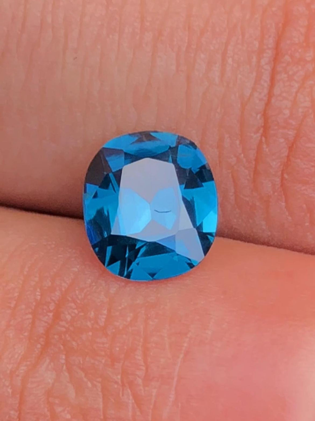 Cobalt Spinel 1.49ct Cushion Cut Tanzanian – Vivid Blue Certified Gemstone