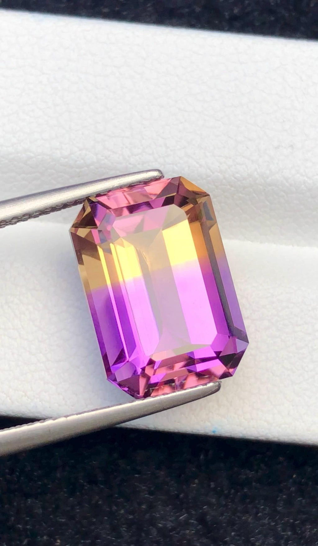 Ametrine 10.10 ct Emerald Cut • Bi-Color Gemstone from Bolivia