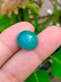 Grandidierite Cabochon: Rare Bluish-Green Gemstone, Madagascar Origin, 17.45 CT