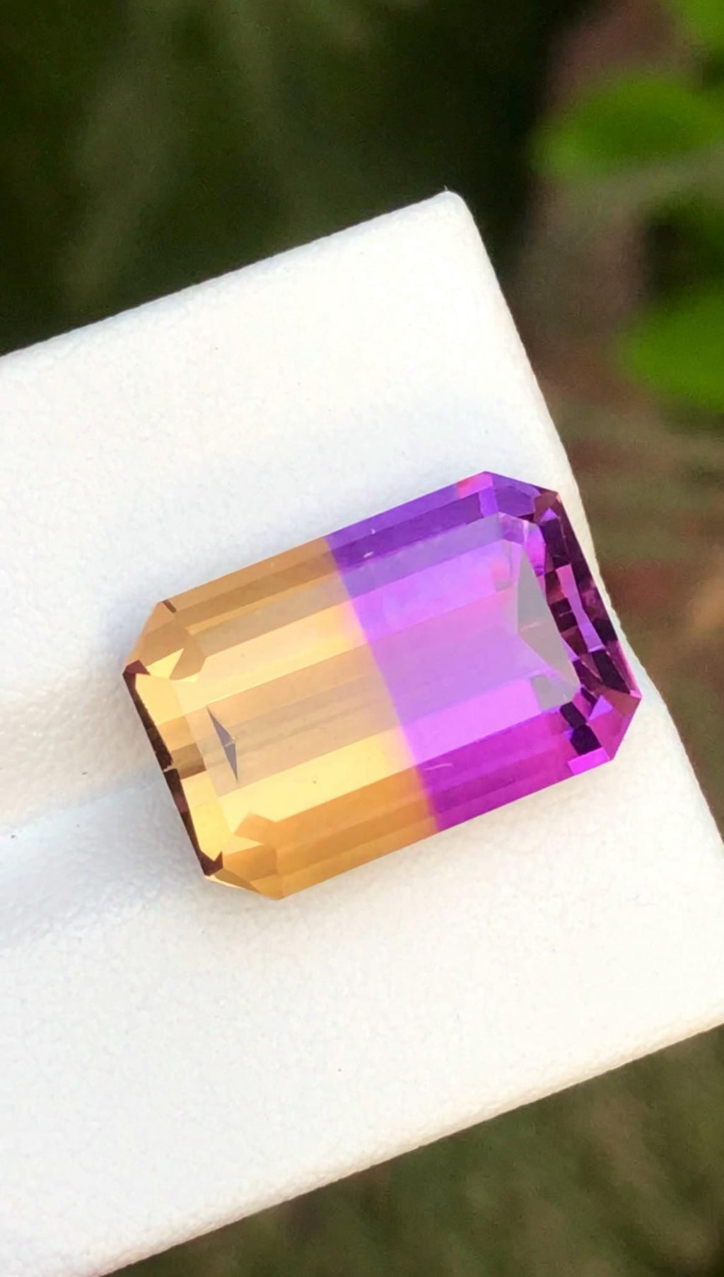 Ametrine 12.15ct Emerald Cut • Bi-Color Gemstone from Bolivia