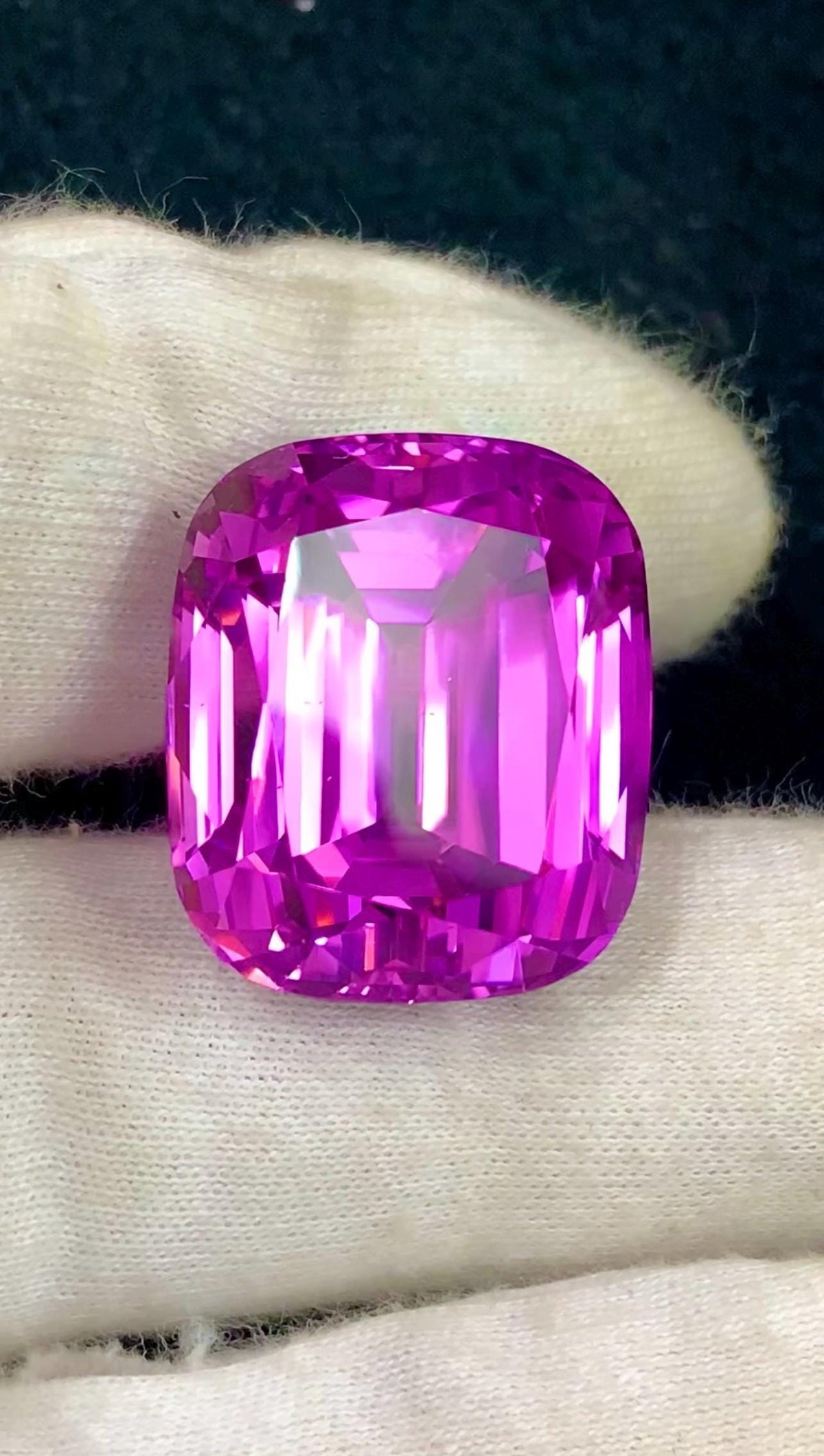 Pink Kunzite 64ct Cushion Cut Gemstone from Afghanistan – Elegant Sparkling Pink Gem