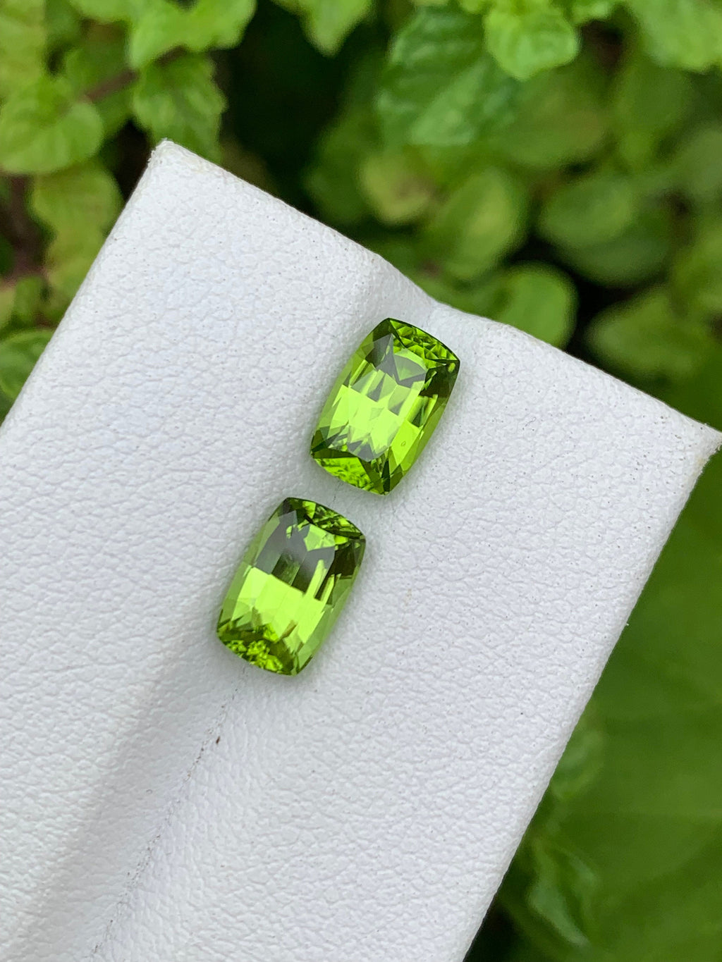 Lime Green Peridot Gemstone: 3.90 Carat Emerald Cut, August Birthstone