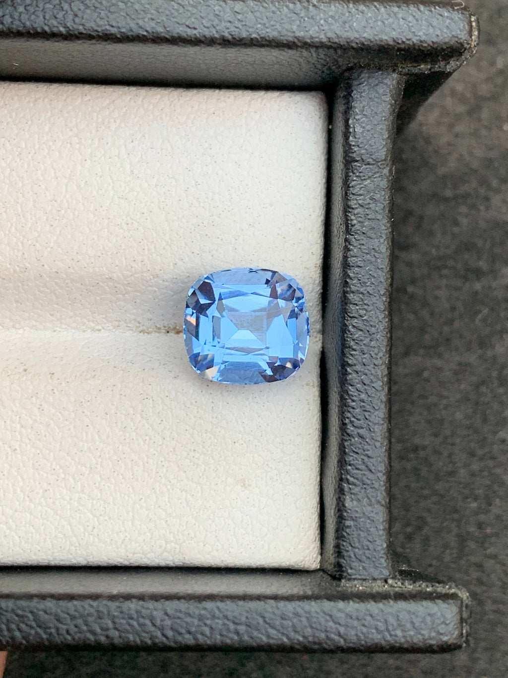 Santa Maria Blue Aquamarine Gemstone: Cushion Cut, March Birthstone (2.70 Carats)