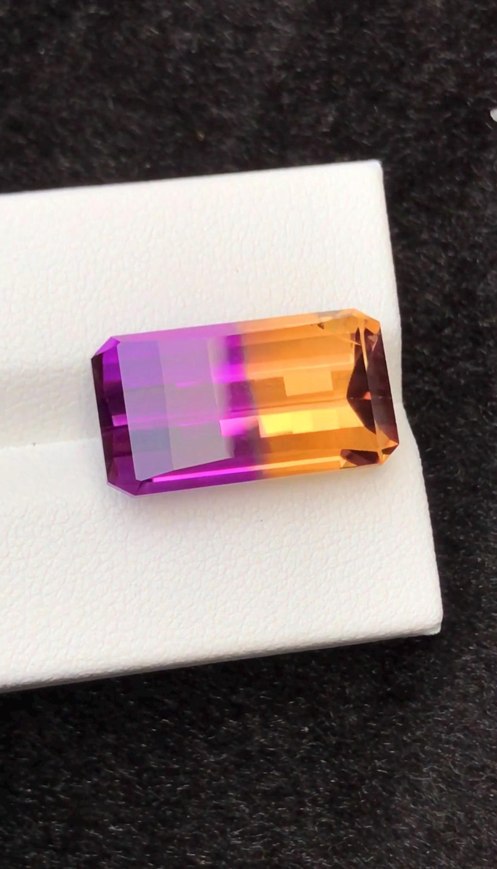 Ametrine 14.50 Carat Pixel Cut Loose Gemstone – from Brazil