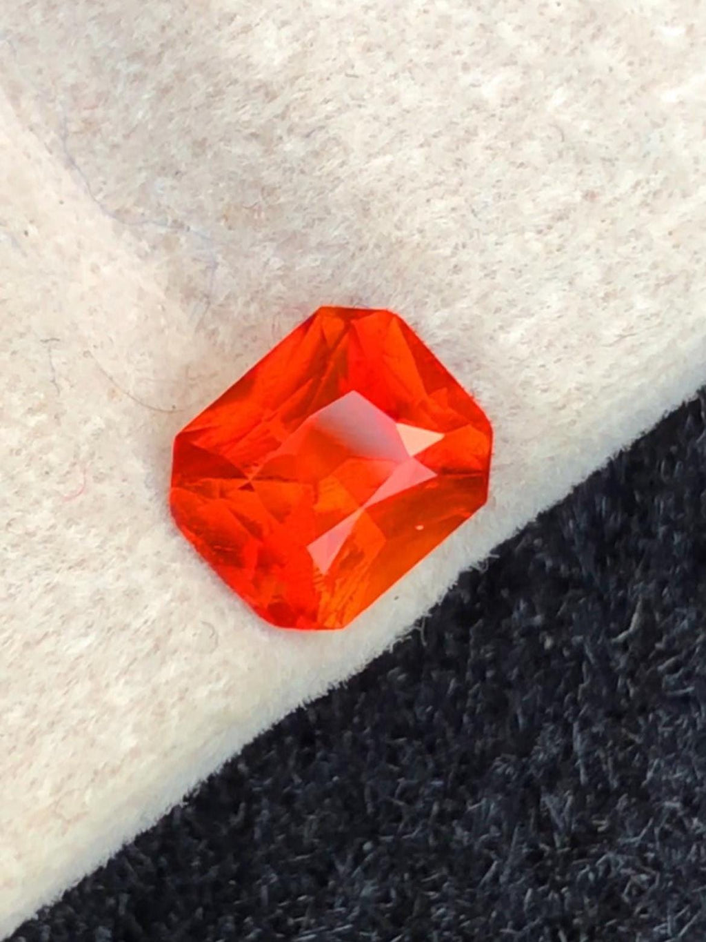 Orange Clinohumite 0.77ct Octagonal Cut Certified – Afghanistan