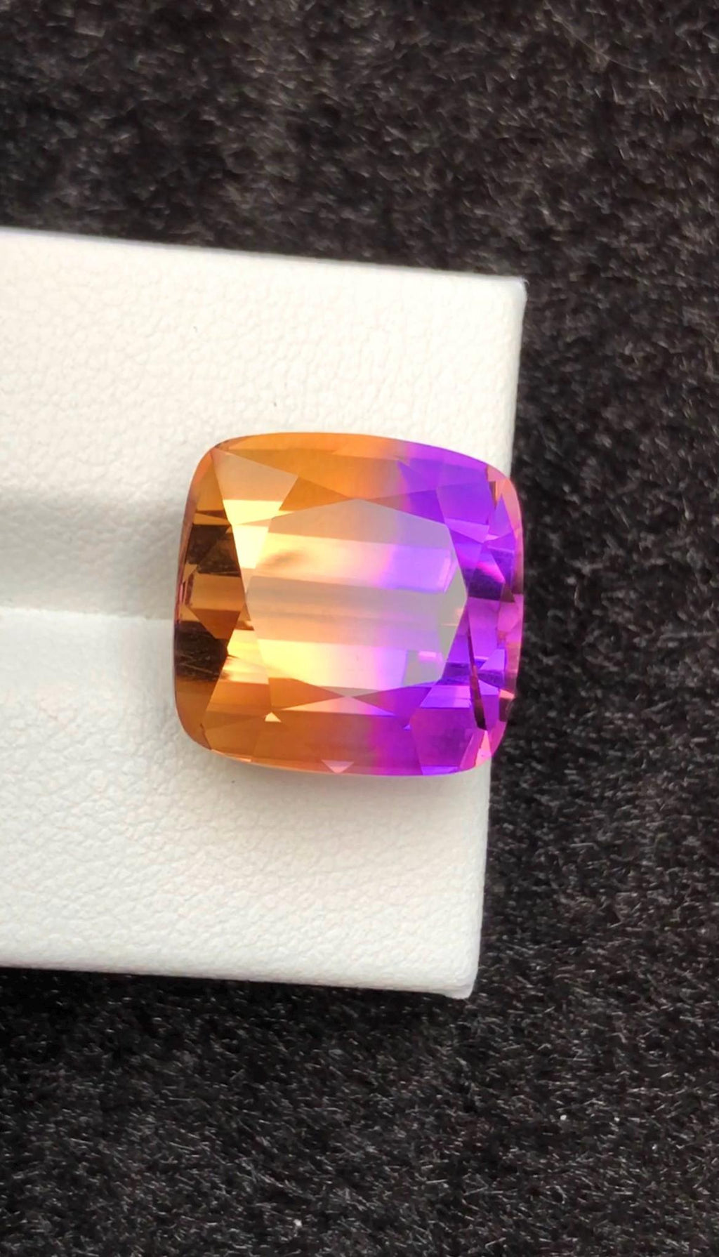 Bi-Color Ametrine 17.25ct Cushion Cut – Gemstone from Brazil
