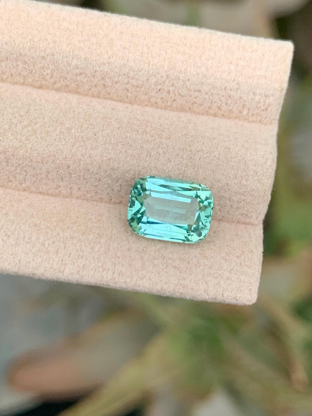 AAA Paraiba Tourmaline Gemstone: Cushion Cut, 3.10 CT Loose Stone