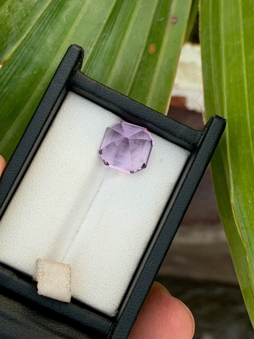 8 Carat Asscher Cut Amethyst Loose Gemstone: Natural Purple February Birthstone