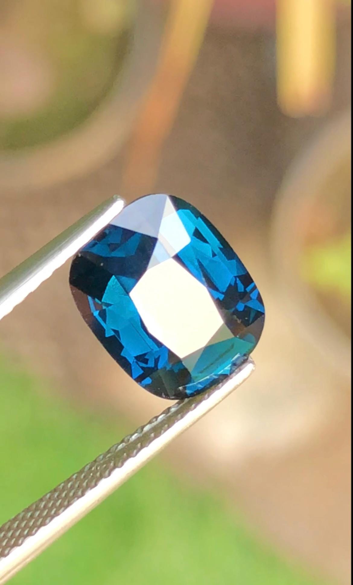Natural Cobalt Spinel 3.62 Ct in Cushion Cut From Tanzania